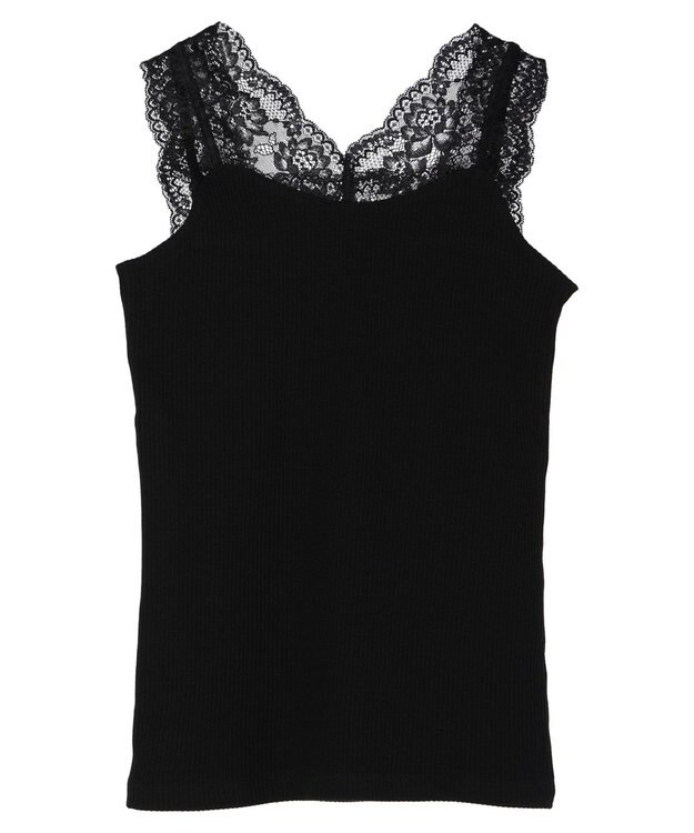 Green Parks レースタンクトップ Black
