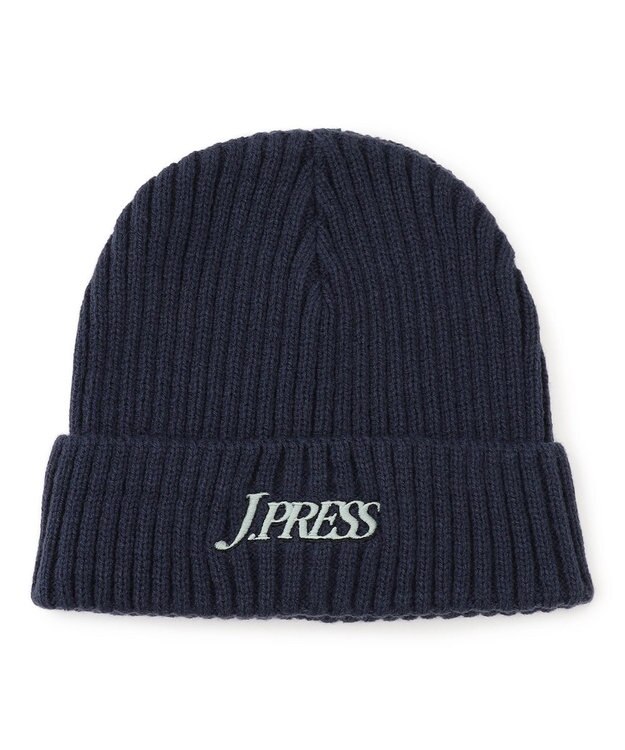 J.PRESS MEN 【AaronChang】【UNISEX】ニット キャップ ネイビー系