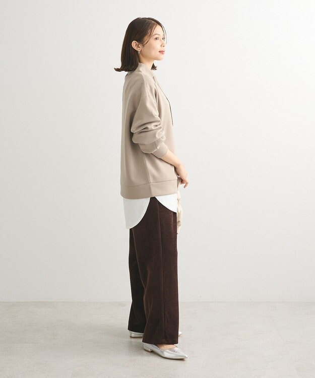 Green Parks ダンボール抜け襟プルオーバー Dark Navy