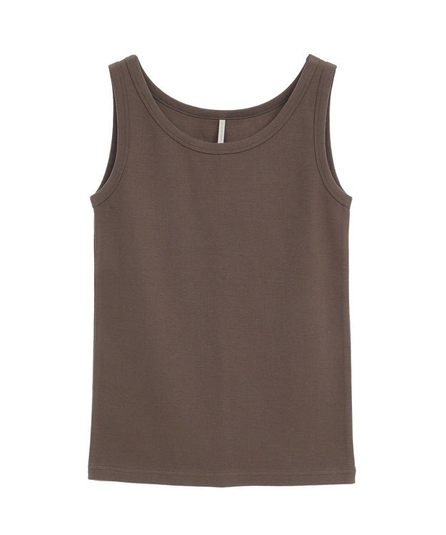 AMERICAN HOLIC 抗菌防臭テレコタンクトップ Mocha