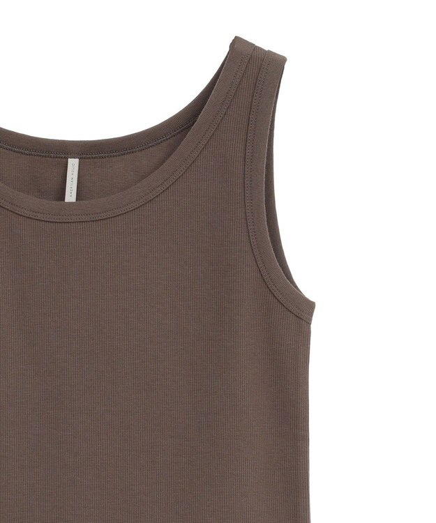 AMERICAN HOLIC 抗菌防臭テレコタンクトップ Mocha