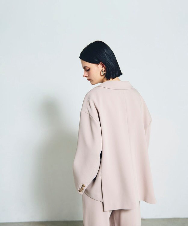 GRACE CONTINENTAL トリアセオーバーサイズジャケット ベージュ