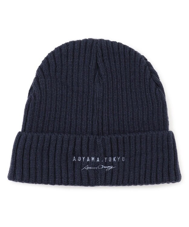 J.PRESS MEN 【AaronChang】【UNISEX】ニット キャップ ネイビー系