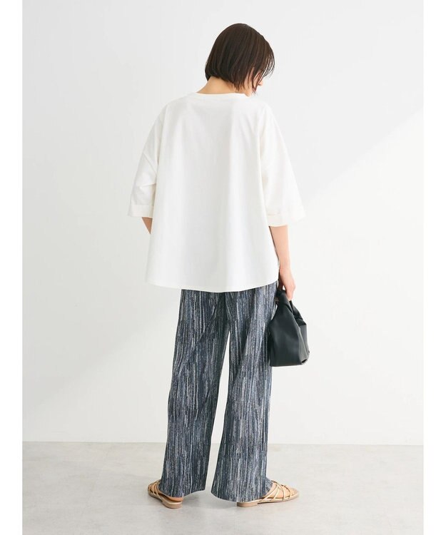 Green Parks インド綿 ＢＩＧサイズアーチロゴ半袖プルオーバー Off White