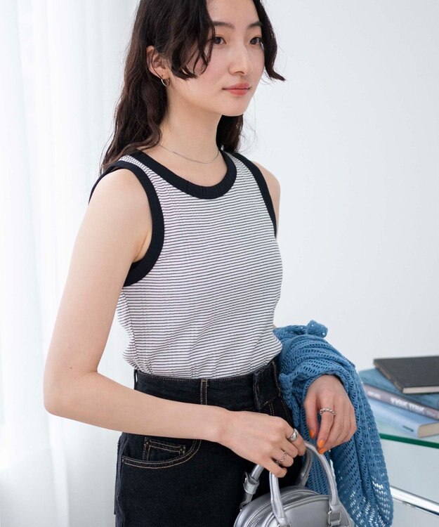 WEGO シンプルタンク ホワイトボーダー