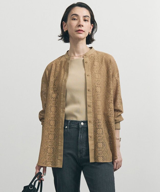 UNFILO [新色追加/WEB限定カラー]スゴ機能美ニット スクエア キャミソール [WEB限定]サンドベージュ