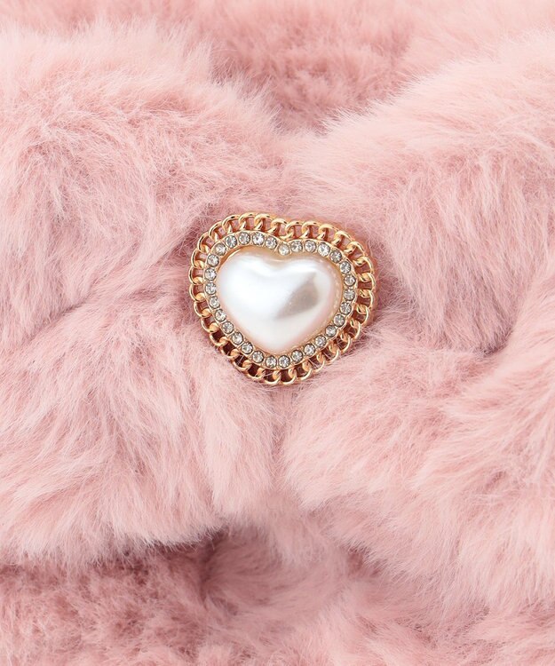 ANY KIDS ふわふわリボンポシェット ピンク