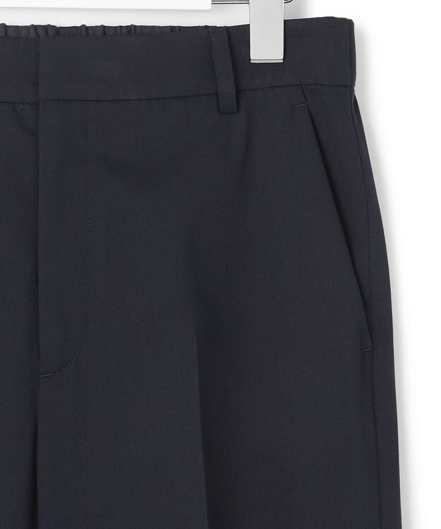 23区 S 【洗える】クリアストレッチ ワイドパンツ ネイビー系