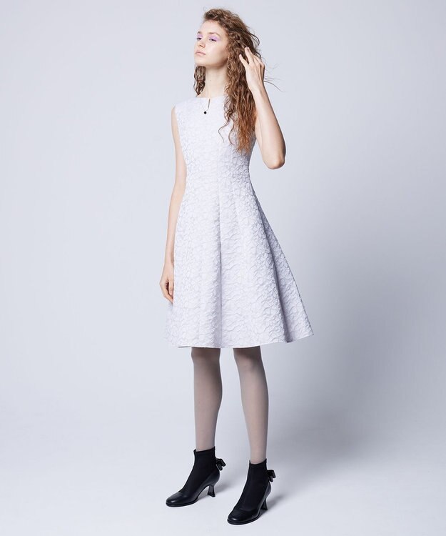 TOCCA 【洗える！】FLOWER MEADOW ドレス グレー系