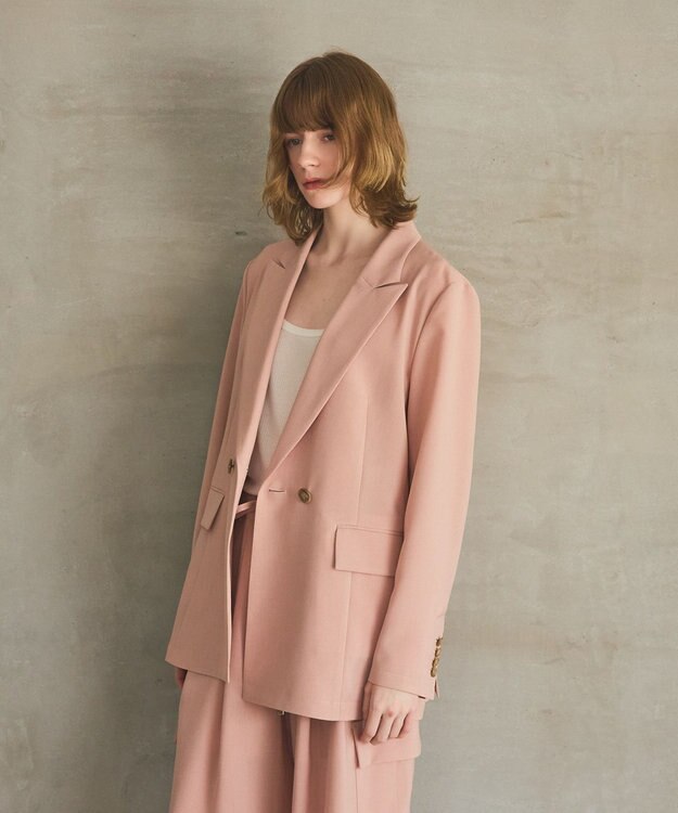 GRACE CONTINENTAL ダブルブレストライトジャケット ピンク