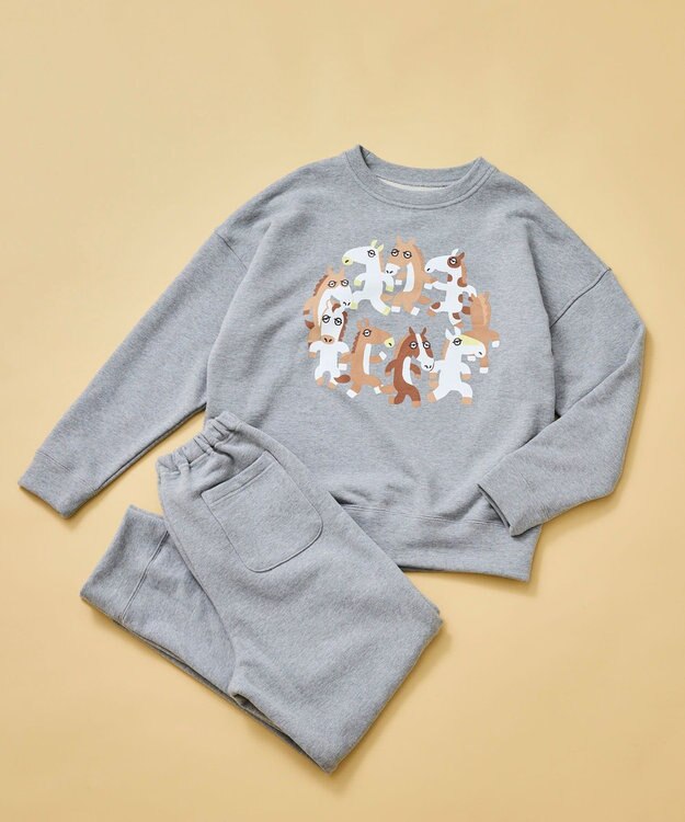 une nana cool 2026年お年賀「まるっとうまくいく」 【綿100%】パジャマ グレー