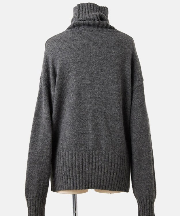 TOQUE 〈大草直子さんアドバイザー〉【天然素材】ベビーアルパカ ハイネックニット チャコール