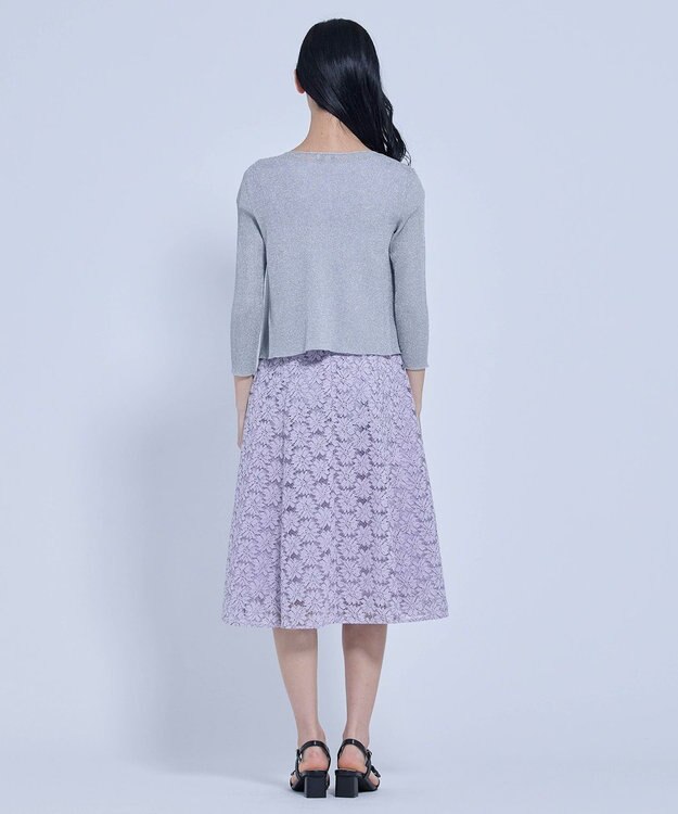 TOCCA ADORED LAME カーディガン シルバー系