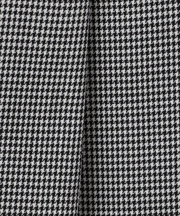 J.PRESS LADIES S 【洗える】ウォッシャブルキュプラツイル ボートネック ブラウス ブラックチェック系