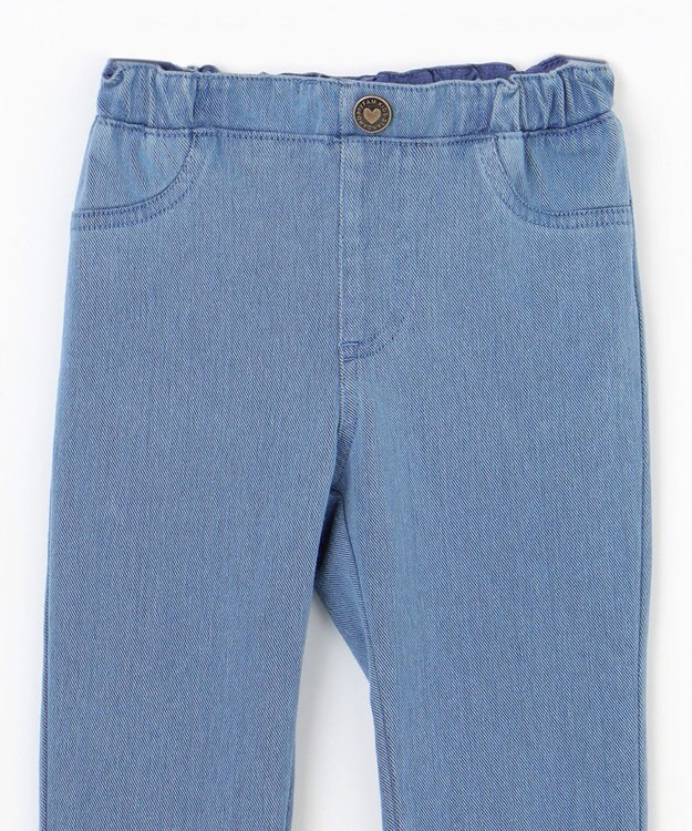 ANY KIDS カットデニム ガーリーパンツ ブルー