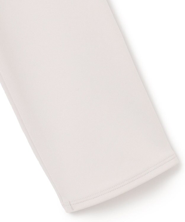 ICB 【洗える】シャイニースムース ドレープフリルカットソー ライトグレー系