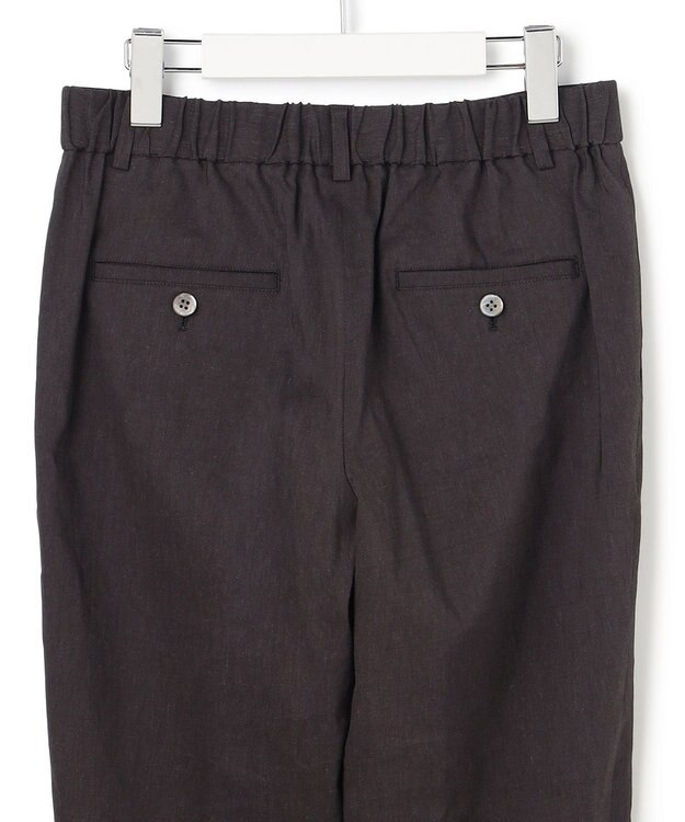 23区 【先行予約/CanCam掲載】リネンレーヨンストレッチ テーパード パンツ ダークブラウン系