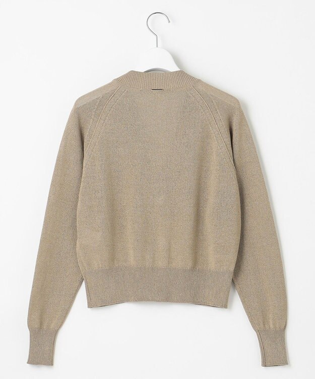 自由区 L 【洗える】ペーパーブレンド カーディガン ベージュ系