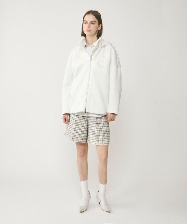 GRACE CONTINENTAL チェックツイードハーフパンツ キナリ