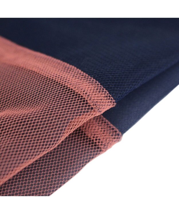 ROOTOTE 0376【直営店限定商品：オーガンジーエコバッグ】/ EU.RSルーショッパー.MID.SUK-A 06：ネイビー/オレンジ