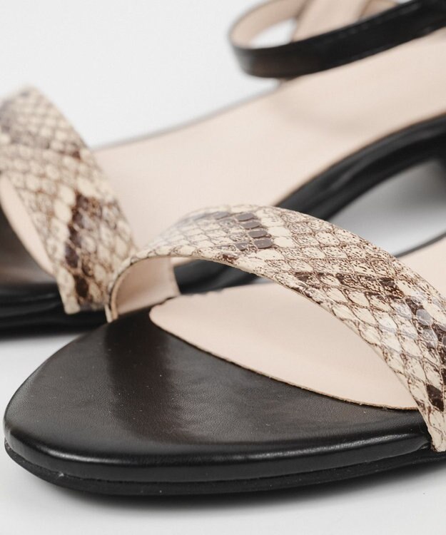 BONTRE 【PRECIEUX JOUET/プレシュウジュエ】オーバーヒールストラップサンダル/014PJ パイソン