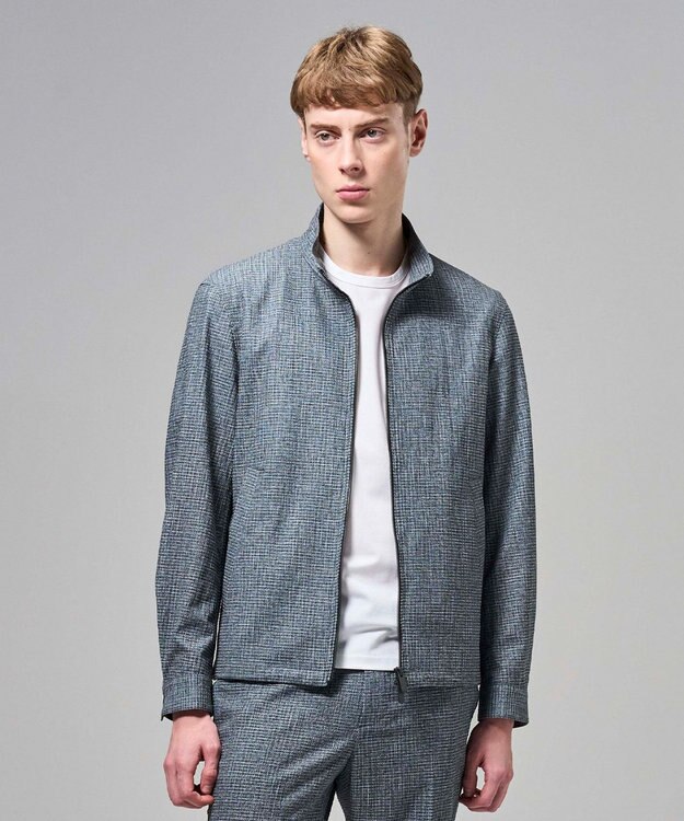 JOSEPH HOMME 【新型】トリコサッカーストレッチ スタンドカラーブルゾン グレー系5