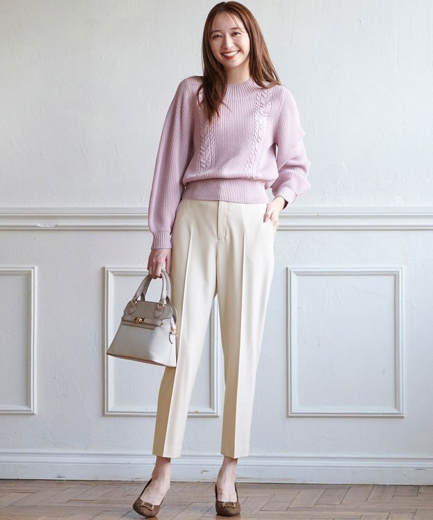 ANY SIS 【WEB&一部店舗限定】バックルスエード パンプス ブラウンスエード