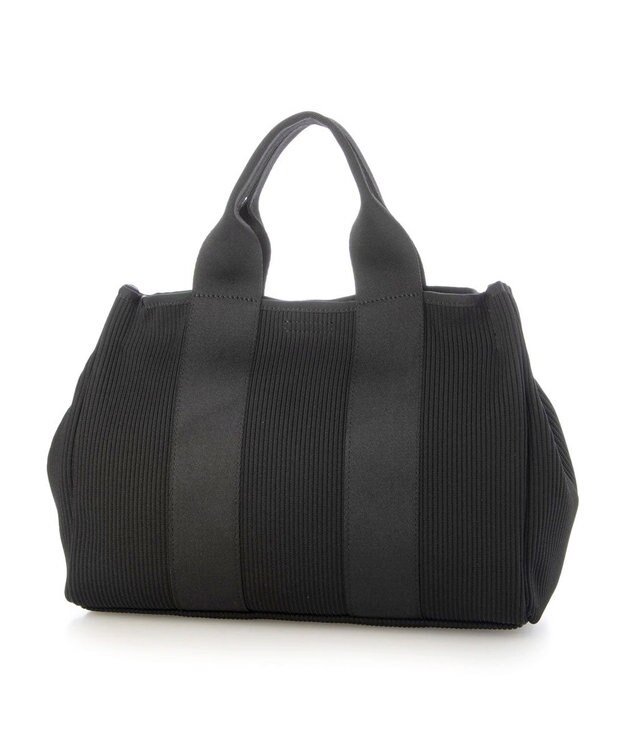 UNBILLION カシュカシュ cachecache / ジャガードニットスクエア2wayトート ブラック