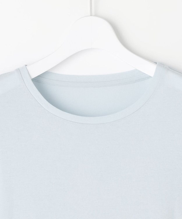 自由区 S レイヤリングシアーインナー カットソー サックスブルー