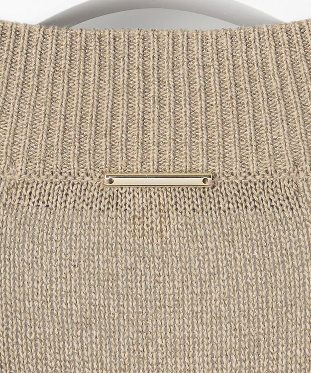 自由区 L 【洗える】ペーパーブレンド カーディガン ベージュ系