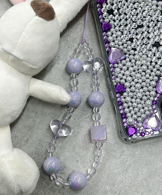 WEGO ビーズストラップキーホルダーB 柄2