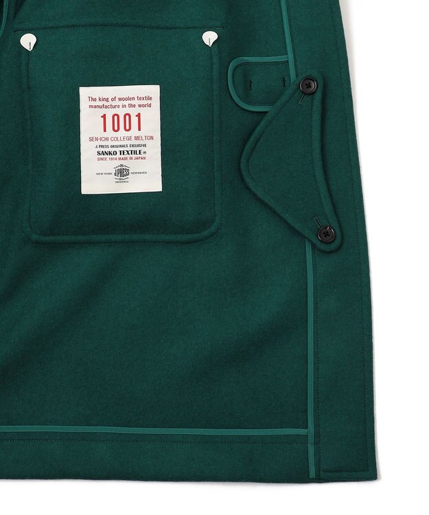 J.PRESS MEN 【J.PRESS ORIGINALS】1001 COLLEGE MELTON CHANGE POCKETS DUFFLECOAT / JAPAN MADE グリーン系