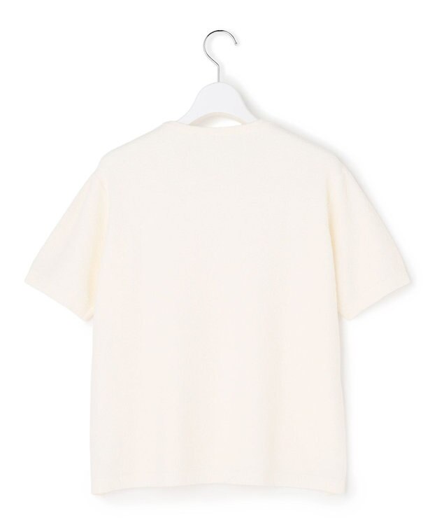 23区 コットンナイロンミニブークレ ニットT アイボリー系