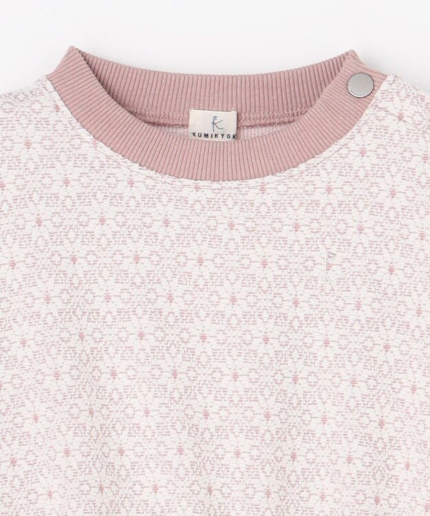 組曲 KIDS 【110-140㎝】 フロストフラワージャガード ワンピース ラベンダー