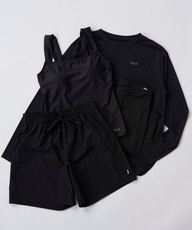 OP／FILA 【FILA】リゾート＆カバーアップ 4点セット水着 ブラック