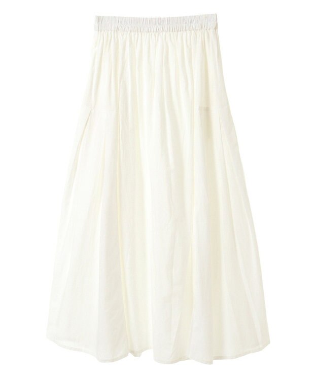 CRAFT STANDARD BOUTIQUE インド綿サイドタック切り替えスカート White