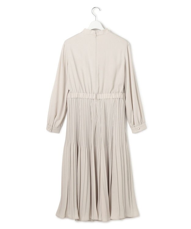 23区 S 【洗える】クリスタルアムンゼン ウエスト切り替え ワンピース ベージュ系