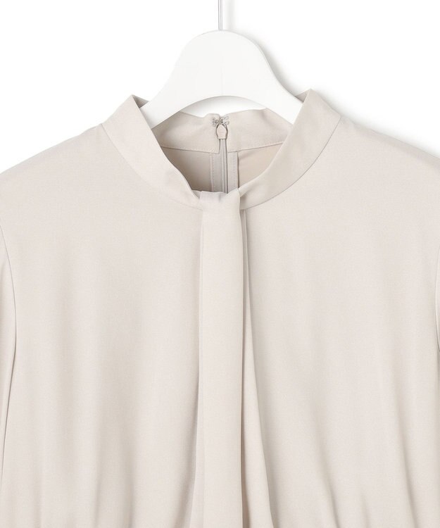 23区 S 【洗える】クリスタルアムンゼン ウエスト切り替え ワンピース ベージュ系