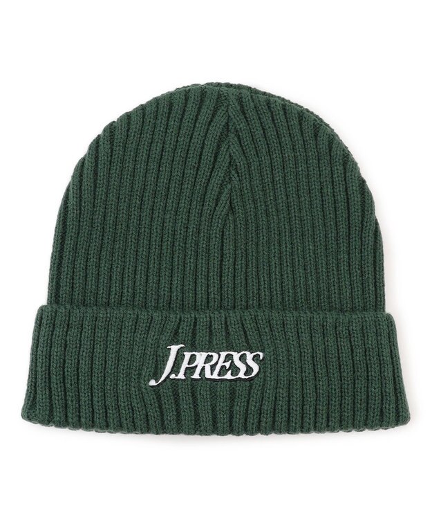 J.PRESS MEN 【AaronChang】【UNISEX】ニット キャップ ダークグリーン系