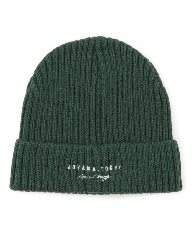 J.PRESS MEN 【AaronChang】【UNISEX】ニット キャップ ダークグリーン系