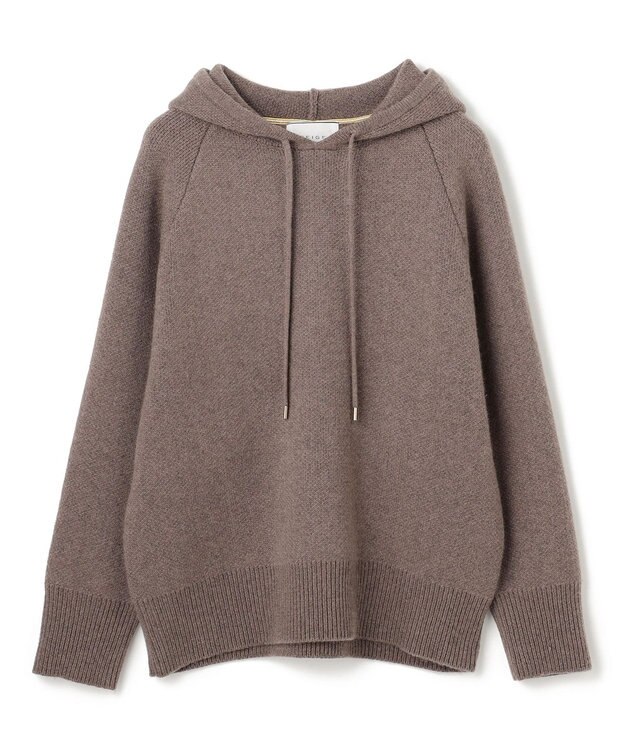 BEIGE， 【洗える】SEDONA / ウールカシミヤフーディーニット Taupe