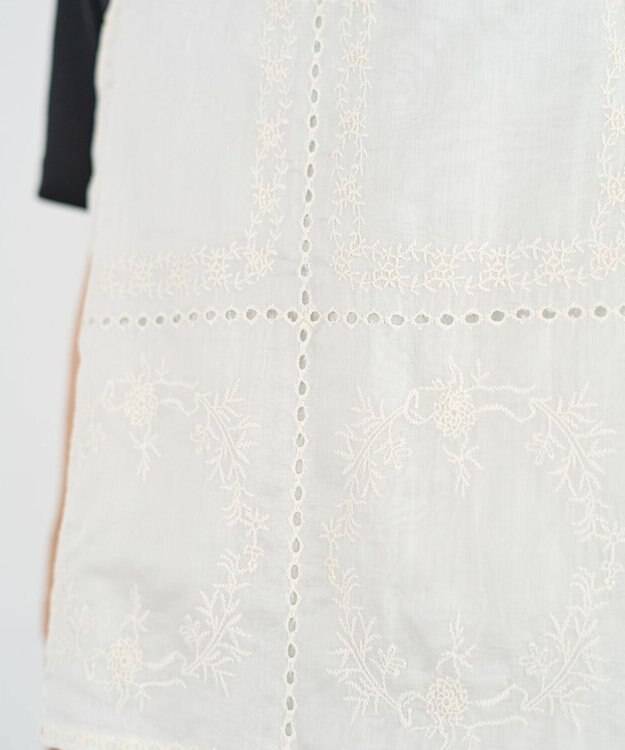Green Parks 前後２ＷＡＹレース刺繍ビスチェ Ivory