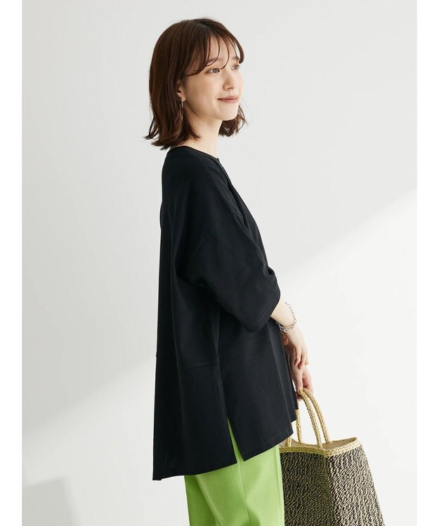 Green Parks バックスリットカットチュニック Black