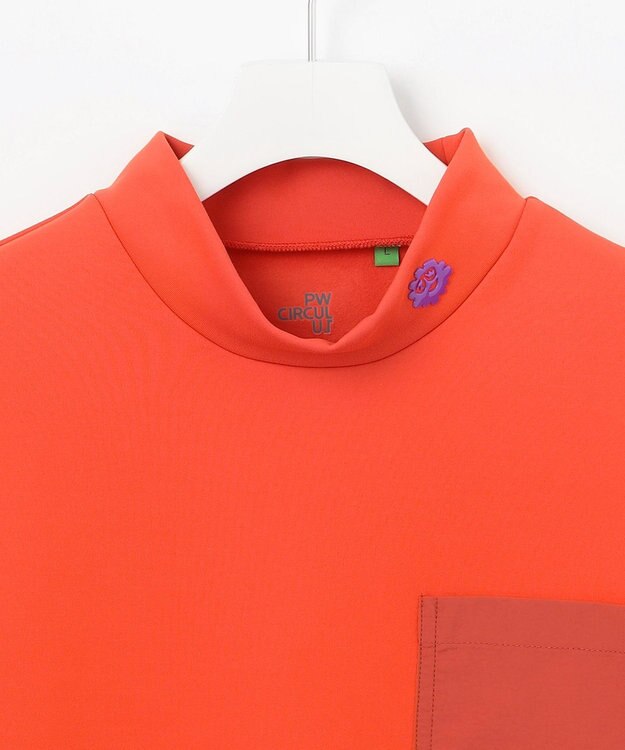 PW CIRCULUS 【MEN】裏フリースモックネックT レッド系