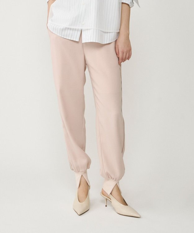 GRACE CONTINENTAL テーパーイージーパンツ ピンク