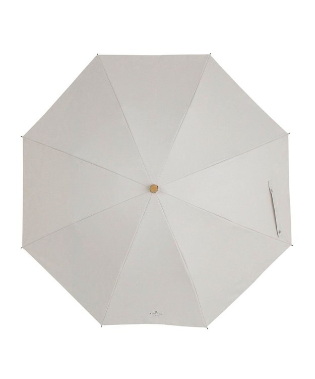 MOONBAT 【WEB限定】LANVIN en Bleu 晴雨兼用 折りたたみ傘 長傘(2WAY) プレーン×ロゴ刺繍 一級遮光 遮熱 UV キャメル