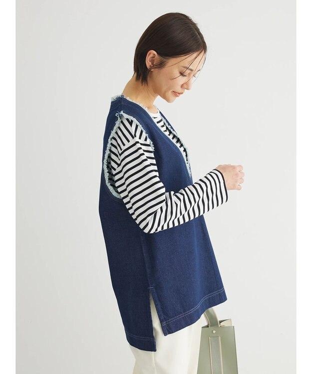 Green Parks Ｖネックフリンジベスト One Wash
