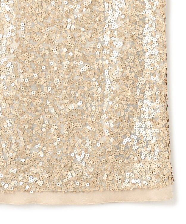 BEIGE， LA VERRERIE / スパンコールスカート Champagne Gold