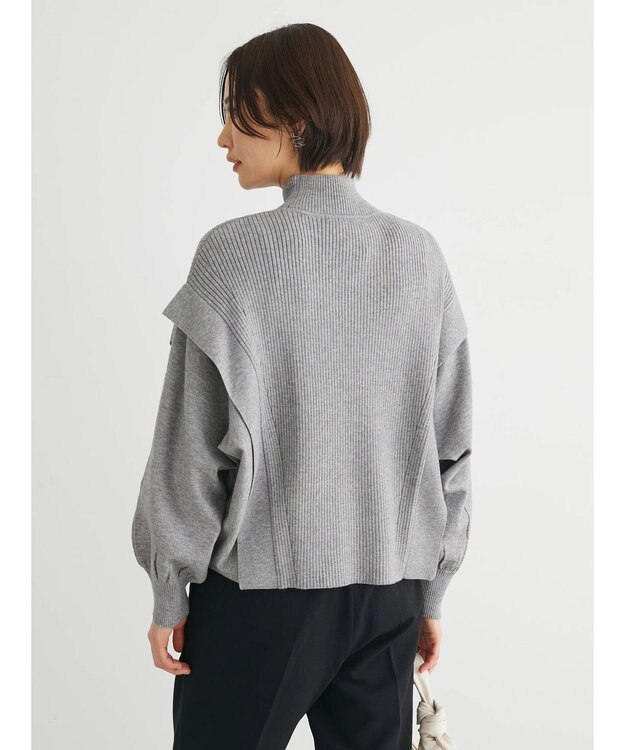 Green Parks ・ＥＬＥＮＣＡＲＥ　ＤＵＥ　ハイネックドルマンニット Gray Mixture