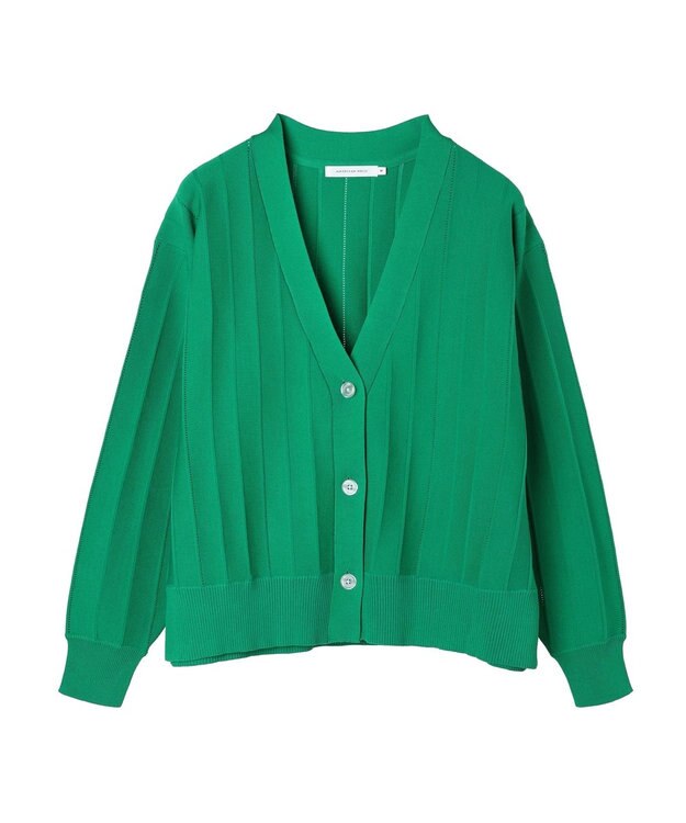 AMERICAN HOLIC 針抜きＶネックニットカーディガン Green